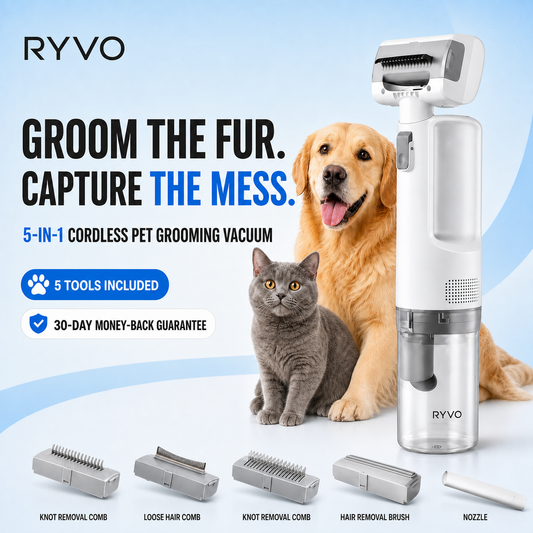 RYVO™ 5-in-1 Cordless Grooming Vacuum
