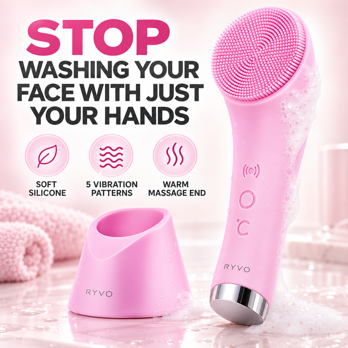 RYVO™ Sonic Facial Cleansing Brush