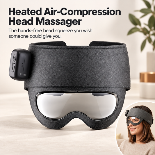 RYVO™ Cordless Heated Air Compression Head Spa Massager