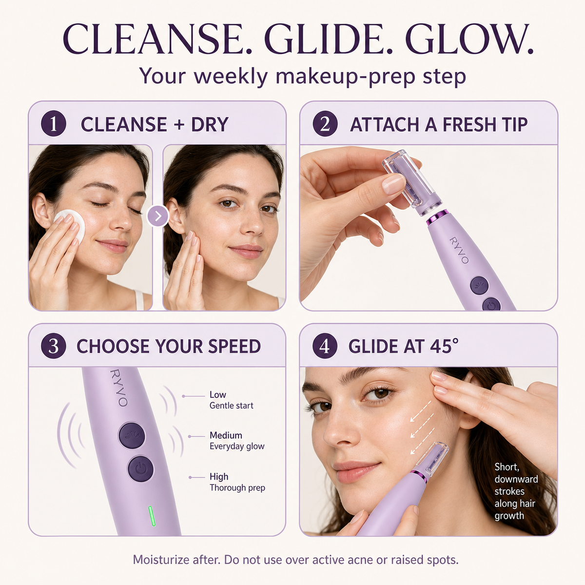 RYVO™ Sonic Dermaplaning Tool