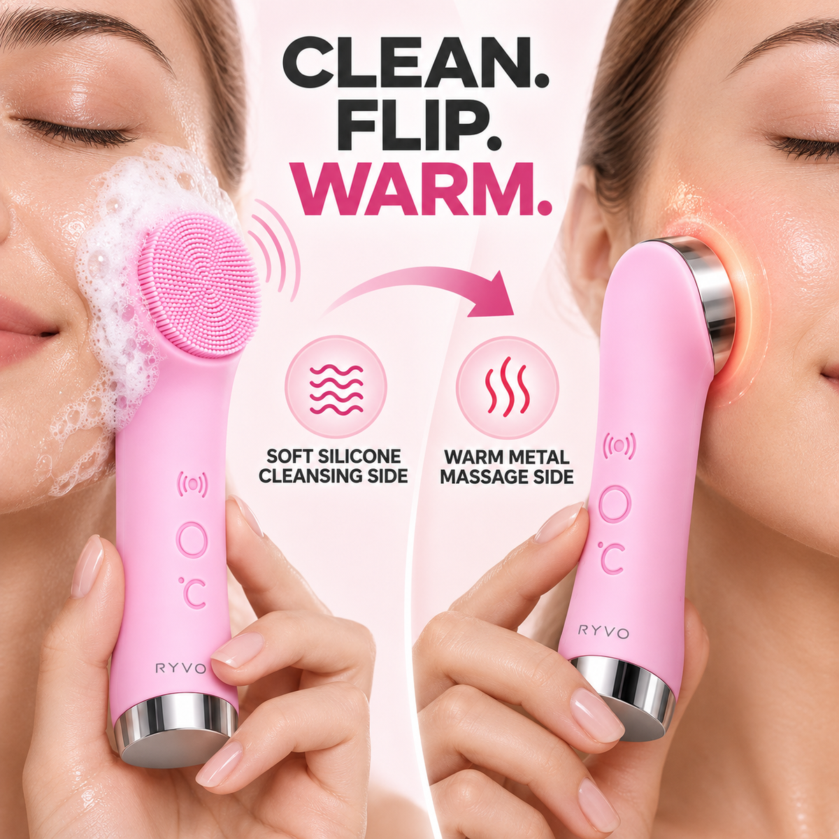 RYVO™ Sonic Facial Cleansing Brush