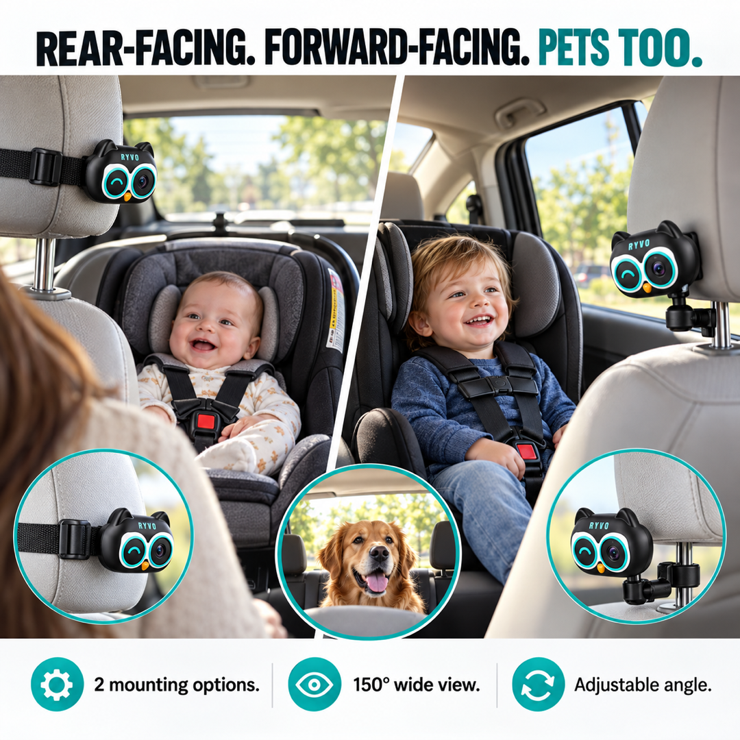 RYVO™ Baby Camera for Car Wireless CarPlay Adapter