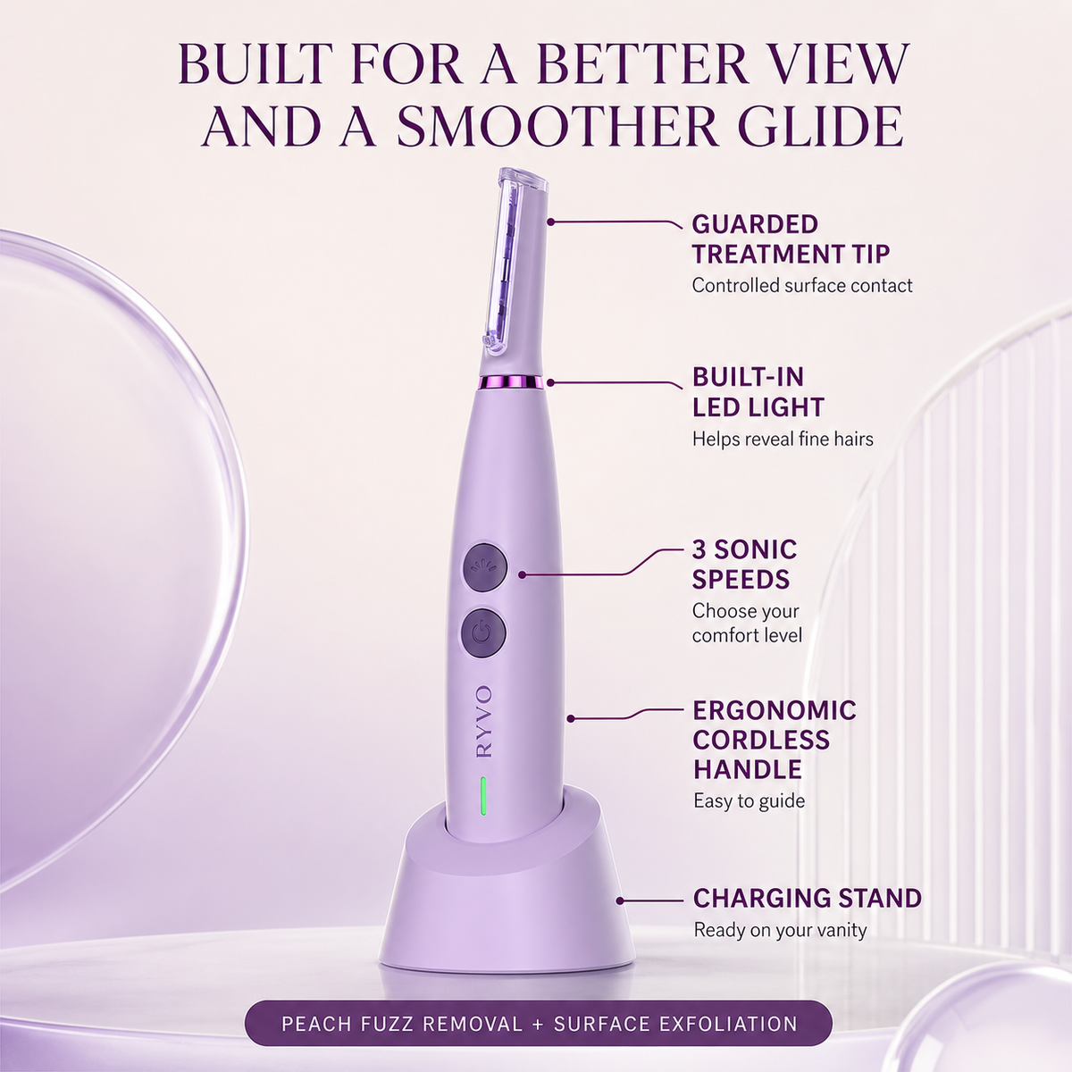 RYVO™ Sonic Dermaplaning Tool