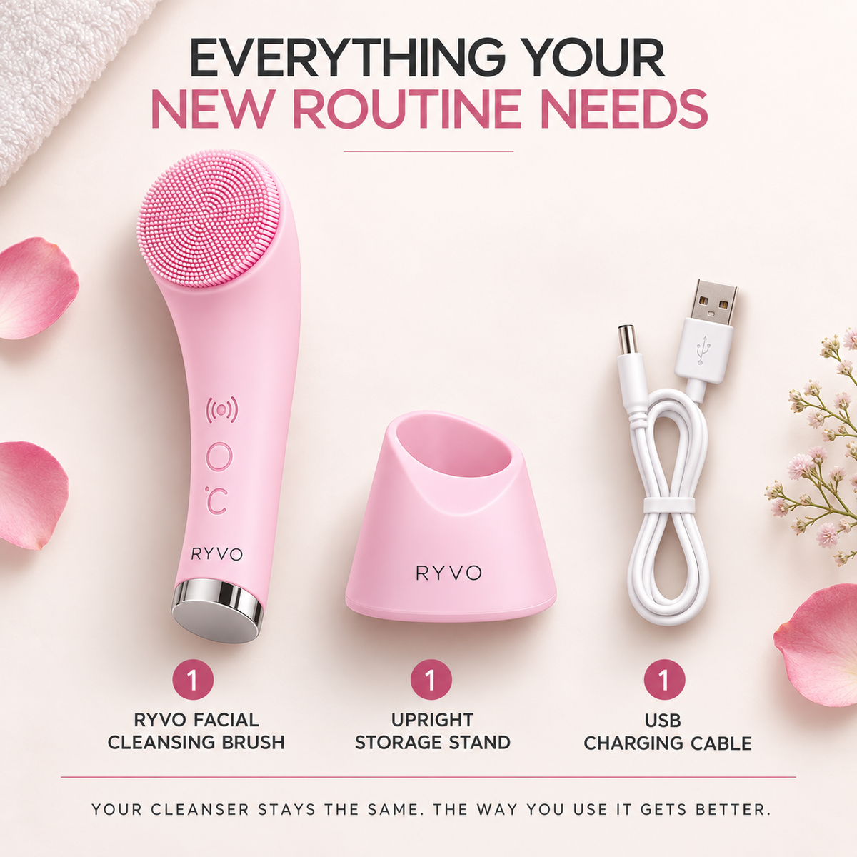 RYVO™ Sonic Facial Cleansing Brush